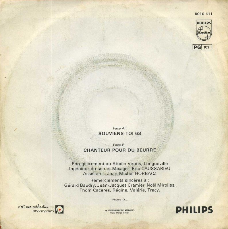 Monty - Souviens-Toi ** Vinyl Singles Vinyl Very Good (VG) <br> Hoes Good Plus (G+)