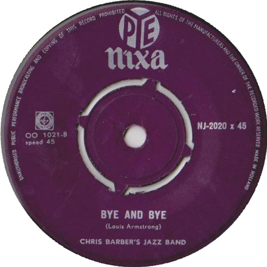 Monty Sunshine Quartet / Chris Barber's Jazz Band - Old Rugged Cross 15835 Vinyl Singles Vinyl (VG) <br> Hoes (G+)