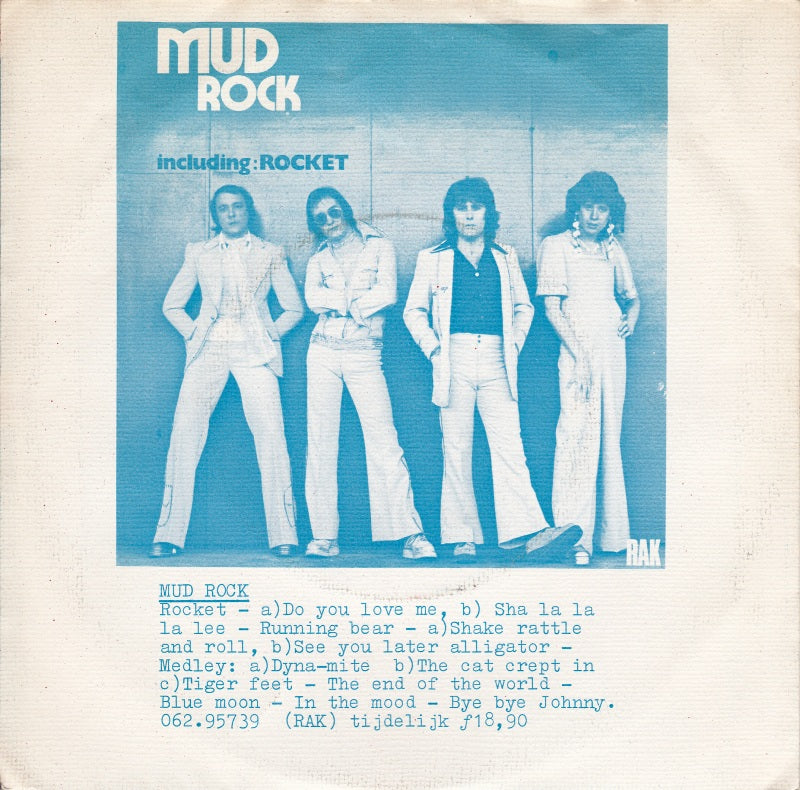 Mud - Oh Boy Vinyl Singles Vinyl Very Good (VG) <br> Hoes Good Plus (G+)