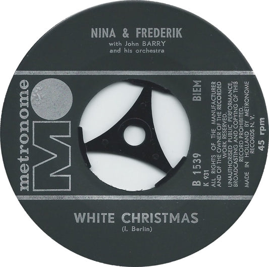 Nina & Frederik - Silent Night - White Christmas Vinyl Singles Vinyl Zeer Goed / Hoesje Generic "VINYLSINGLES.NL"