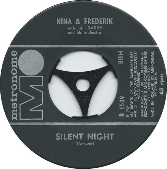 Nina & Frederik - Silent Night - White Christmas Vinyl Singles Vinyl Zeer Goed / Hoesje Generic "VINYLSINGLES.NL"