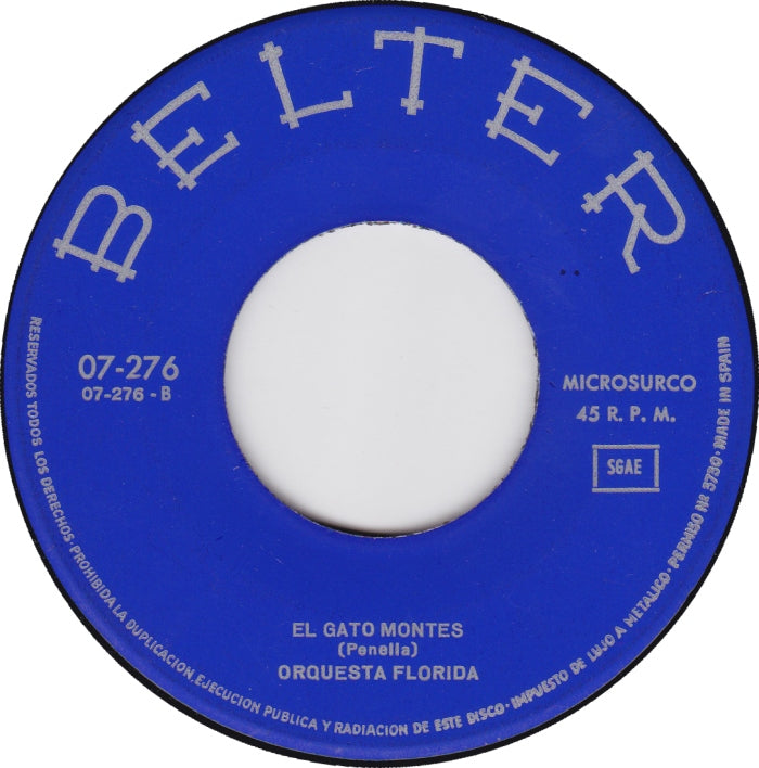 Orquesta Florida - Pasodobles Vinyl Singles Vinyl (VG) <br> Hoes (G+)