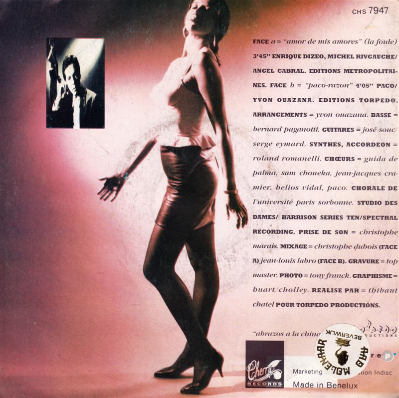 Paco - Amor De Mis Amores Vinyl Singles Vinyl Very Good (VG) <br> Hoes Good Plus (G+)