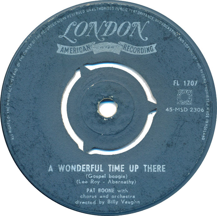 Pat Boone - It's Too Soon To Know Vinyl Singles