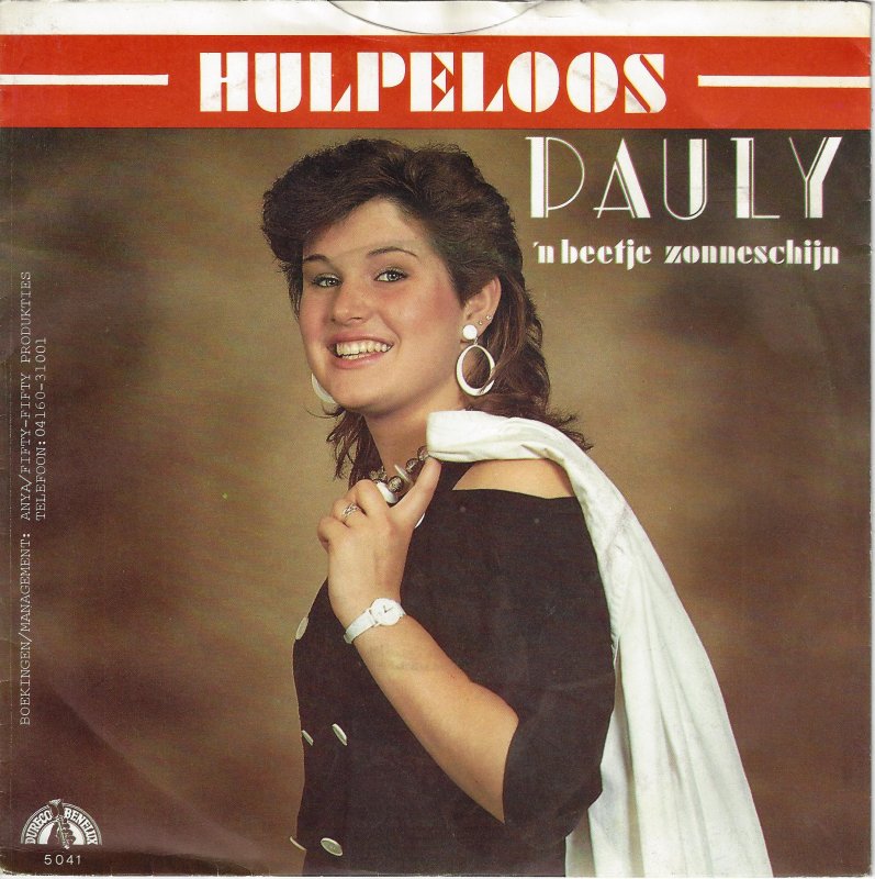 Pauly - Hulpeloos Vinyl Singles Vinyl Very Good (VG) <br> Hoes Good Plus (G+)
