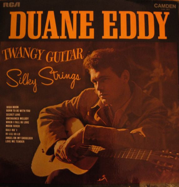 Duane Eddy - Twangy Guitar Silky Strings (LP) Vinyl LP Vinyl Very Good (VG) <br> Hoes Good Plus (G+)
