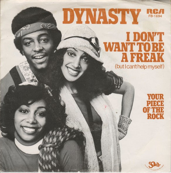 Dynasty - I Don't Want To Be A Freak 35350 Vinyl Singles Vinyl Very Good (VG) <br> Hoes Good Plus (G+)