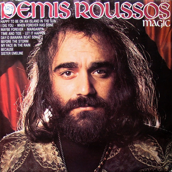 Demis Roussos - Demis Roussos Magic (LP) Vinyl LP Vinyl Very Good (VG) <br> Hoes Good Plus (G+)