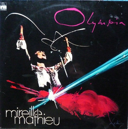 Mireille Mathieu - Olympia (LP) Vinyl LP Vinyl Very Good (VG) <br> Hoes Good Plus (G+)