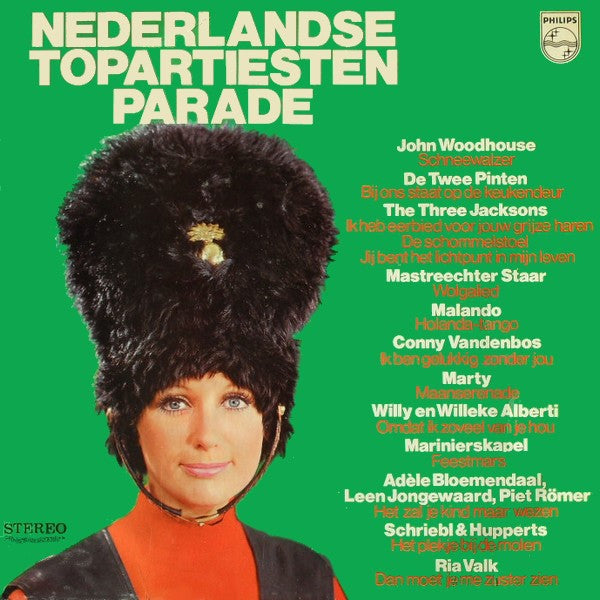 Various - Nederlandse Topartiesten Parade (LP) Vinyl LP Vinyl Very Good (VG) <br> Hoes Good Plus (G+)