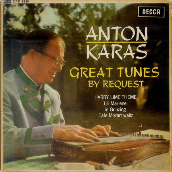 Anton Karas - Great Tunes By Request Vinyl Singles EP Vinyl Very Good (VG) <br> Hoes Good Plus (G+)