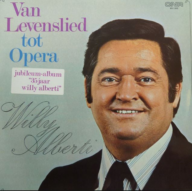 Willy Alberti - Van Levenslied Tot Opera (LP) Vinyl LP Vinyl Very Good (VG) <br> Hoes Good Plus (G+)