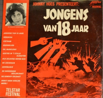 Various - Jongens Van 18 Jaar (LP) Vinyl LP Vinyl Very Good (VG) <br> Hoes Good Plus (G+)
