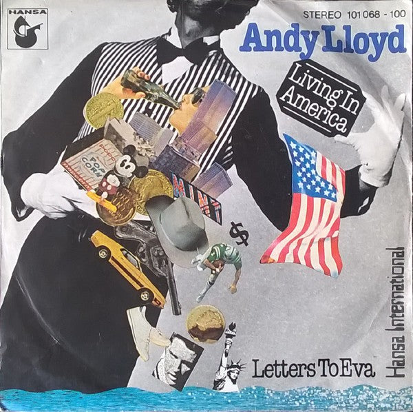Andy Lloyd - Living In America Vinyl Singles Vinyl Very Good (VG) <br> Hoes Good Plus (G+)