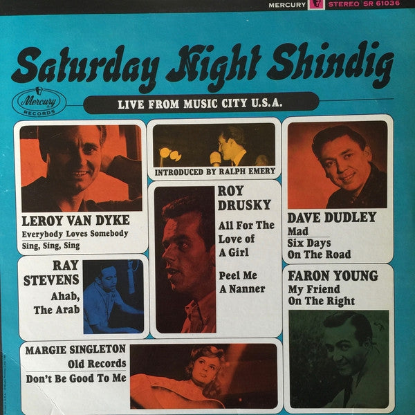 Various - Saturday Night Shindig (LP) Vinyl LP Vinyl Very Good (VG) <br> Hoes Good Plus (G+)