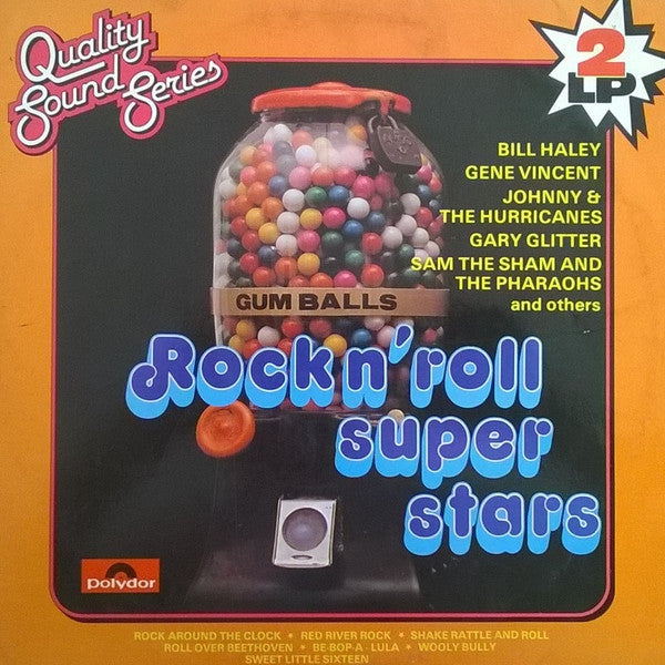 Various - Rock N' Roll Super Stars (LP) Vinyl LP Vinyl Very Good (VG) <br> Hoes Good Plus (G+)