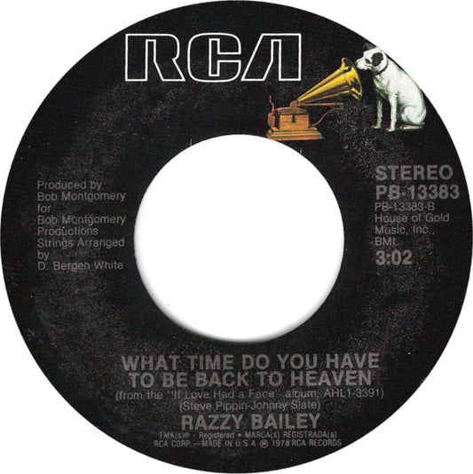 Razzy Bailey - What Time Do You Have To Be Back To Heaven