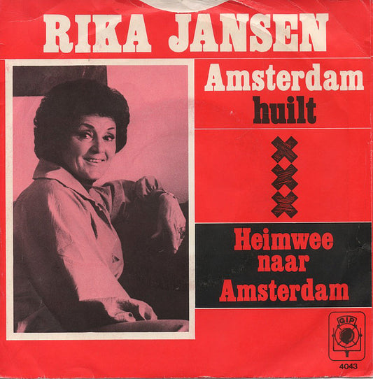 Rika Jansen - Amsterdam Huilt 32979 Vinyl Singles Vinyl Zeer Goed / Hoesje Goed "VINYLSINGLES.NL"