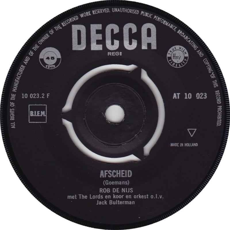 Rob de Nijs - Hé Mama Vinyl Singles Vinyl Very Good (VG) <br> Hoes Good Plus (G+)