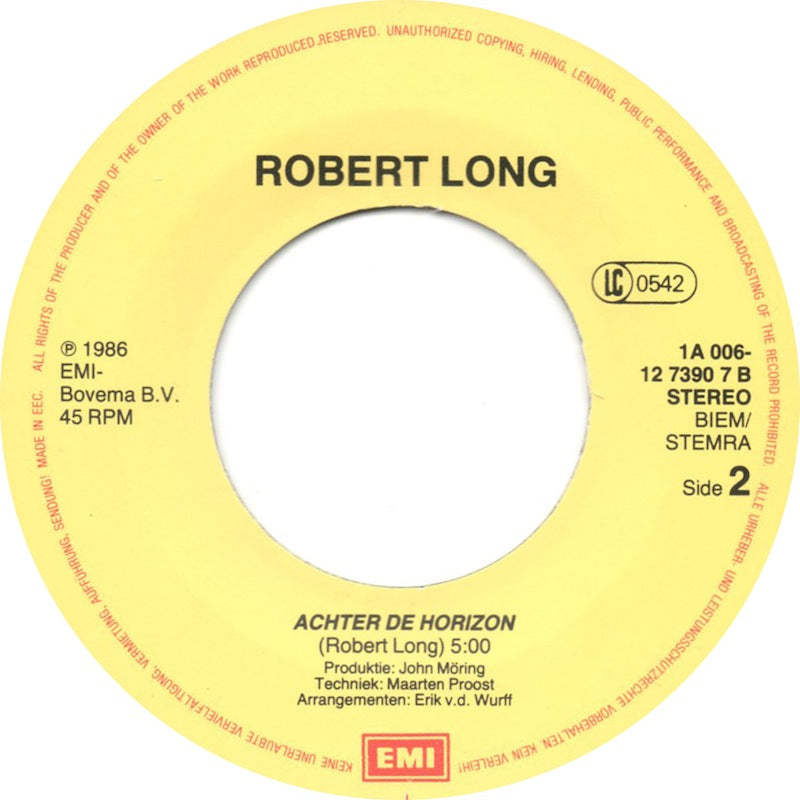 Robert Long - Geef Ons Vrede 33465 Vinyl Singles Vinyl Very Good (VG) <br> Hoes Good Plus (G+)