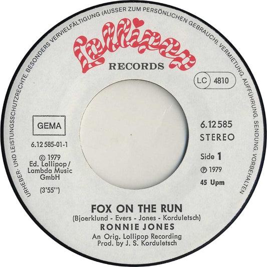 Ronnie Jones - Fox On The Run