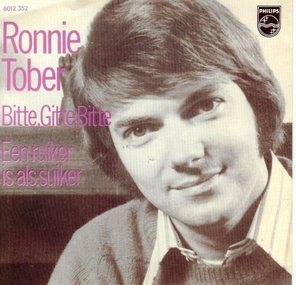 Ronnie Tober - Bitte Gitte Bitte Vinyl Singles Vinyl Very Good (VG) <br> Hoes Good Plus (G+)