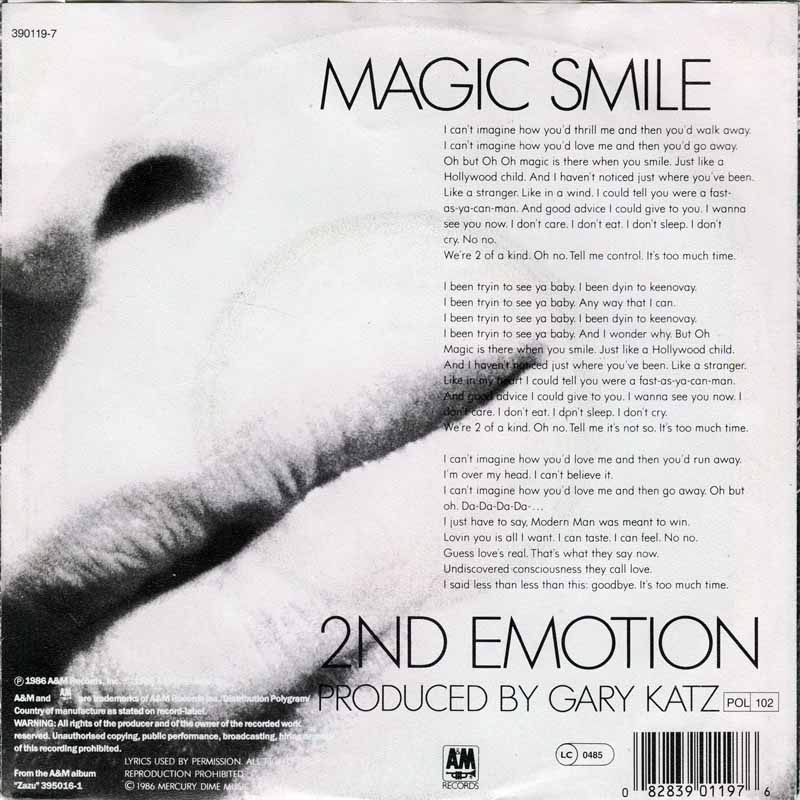 Rosie Vela - Magic Smile Vinyl Singles Vinyl Very Good (VG) <br> Hoes Good Plus (G+)