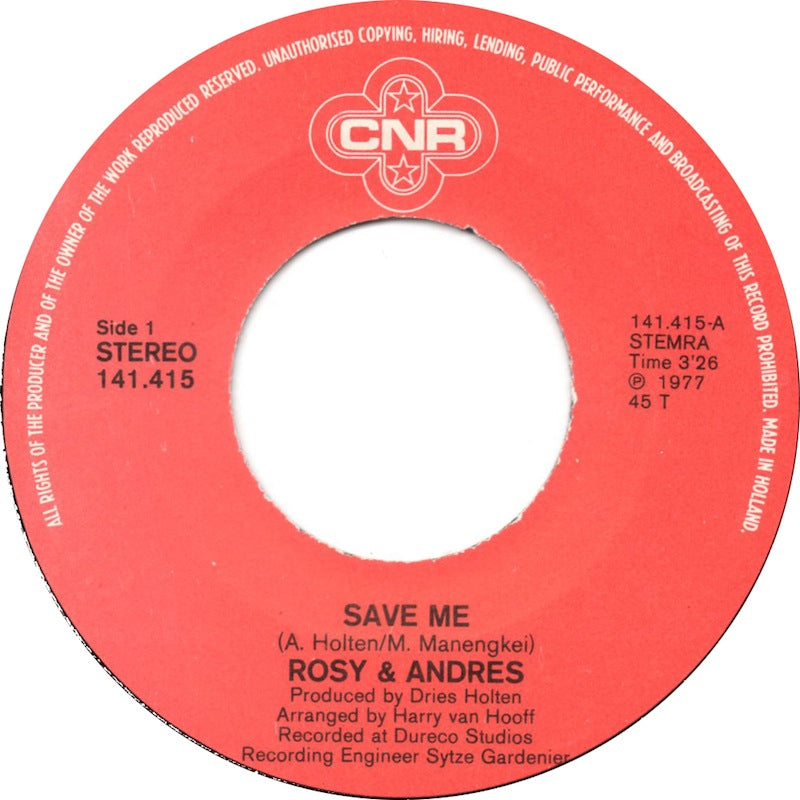 Rosy & Andres - Save Me 30681 Vinyl Singles