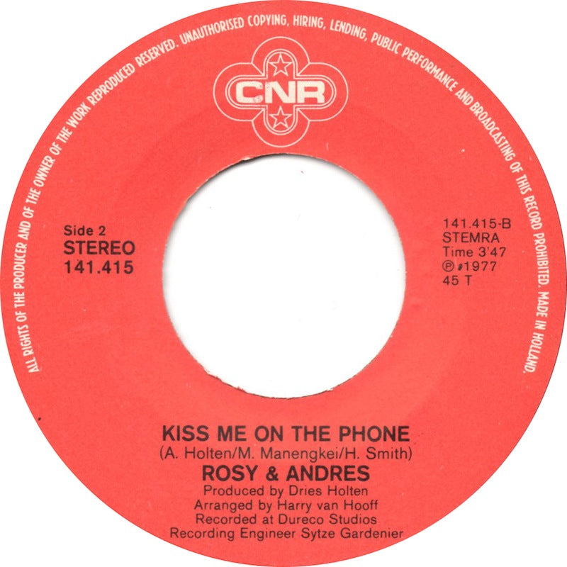 Rosy & Andres - Save Me 30681 Vinyl Singles Vinyl Very Good (VG) <br> Hoes Good Plus (G+)