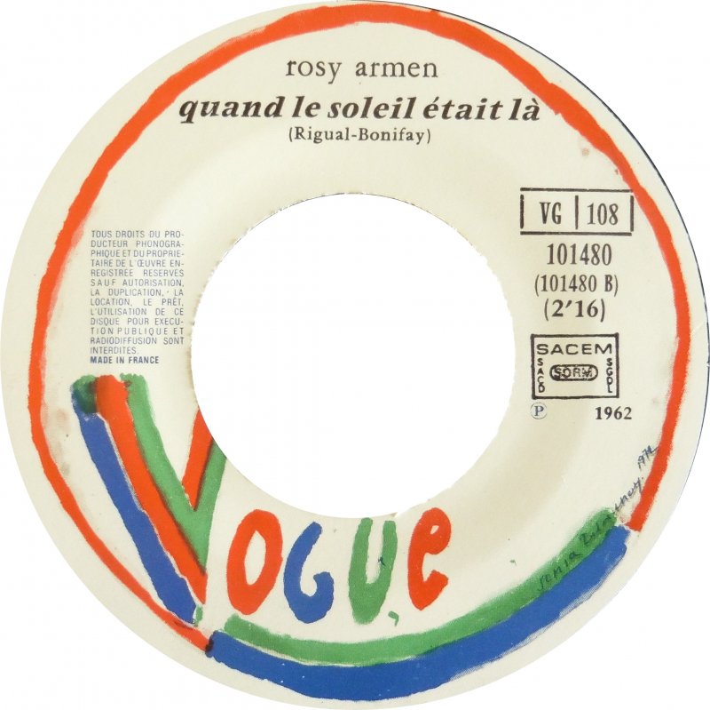 Rosy Armen - El Pecador Vinyl Singles