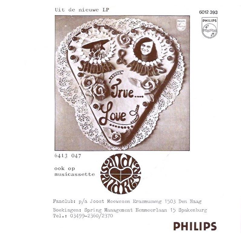 Sandra & Andres - True Love 36890 Vinyl Singles Vinyl Very Good (VG) <br> Hoes Good Plus (G+)
