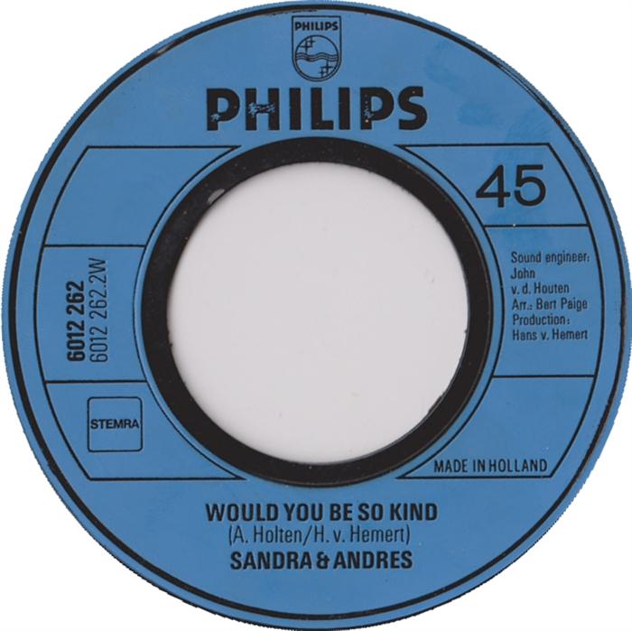 Sandra & Andres - Mama Mia 32538 Vinyl Singles Vinyl Very Good (VG) <br> Hoes Good Plus (G+)