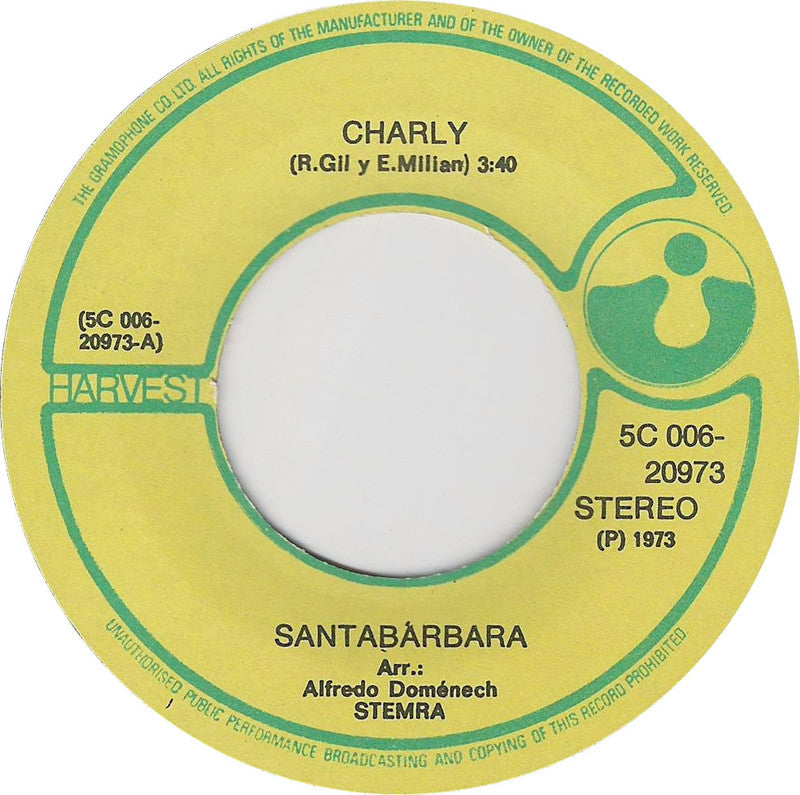 Santabárbara - Charly Vinyl Singles