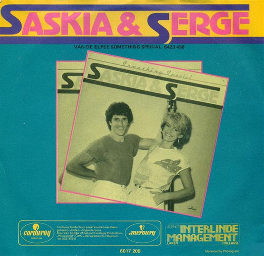 Saskia & Serge - Mama Mia 26510 Vinyl Singles Vinyl Zeer Goed / Hoesje Goed "VINYLSINGLES.NL"