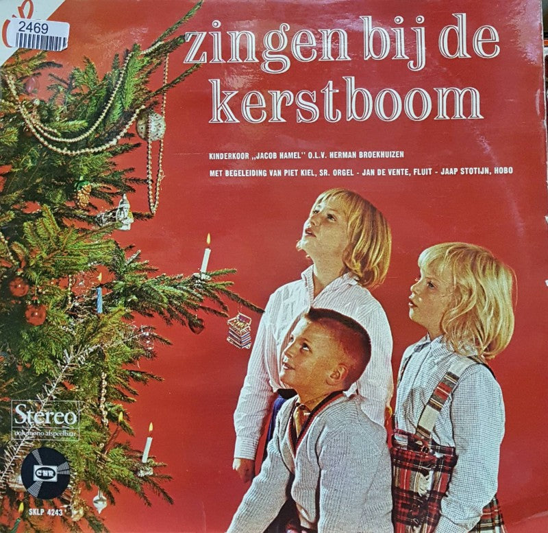 Kinderkoor Jacob Hamel - Zingen Bij De Kerstboom (LP) Vinyl LP Vinyl Very Good (VG) <br> Hoes Good Plus (G+)