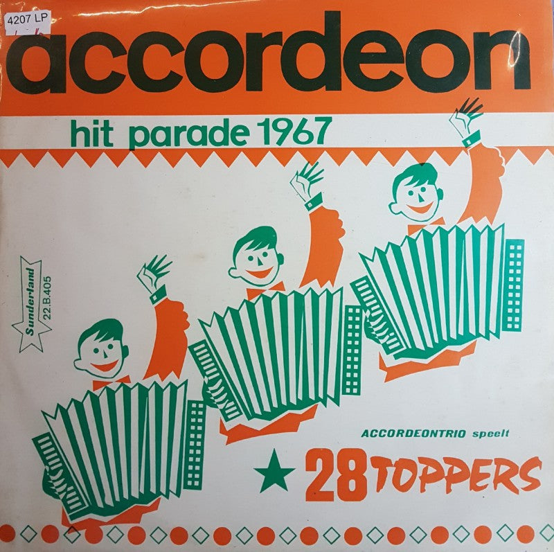 Hitplayers - Accordeon Hit Parade (LP) Vinyl LP Vinyl Very Good (VG) <br> Hoes Good Plus (G+)
