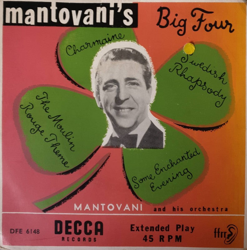 Mantovani - Mantovani Big Four Vinyl Singles EP Vinyl (VG) <br> Hoes (G+)