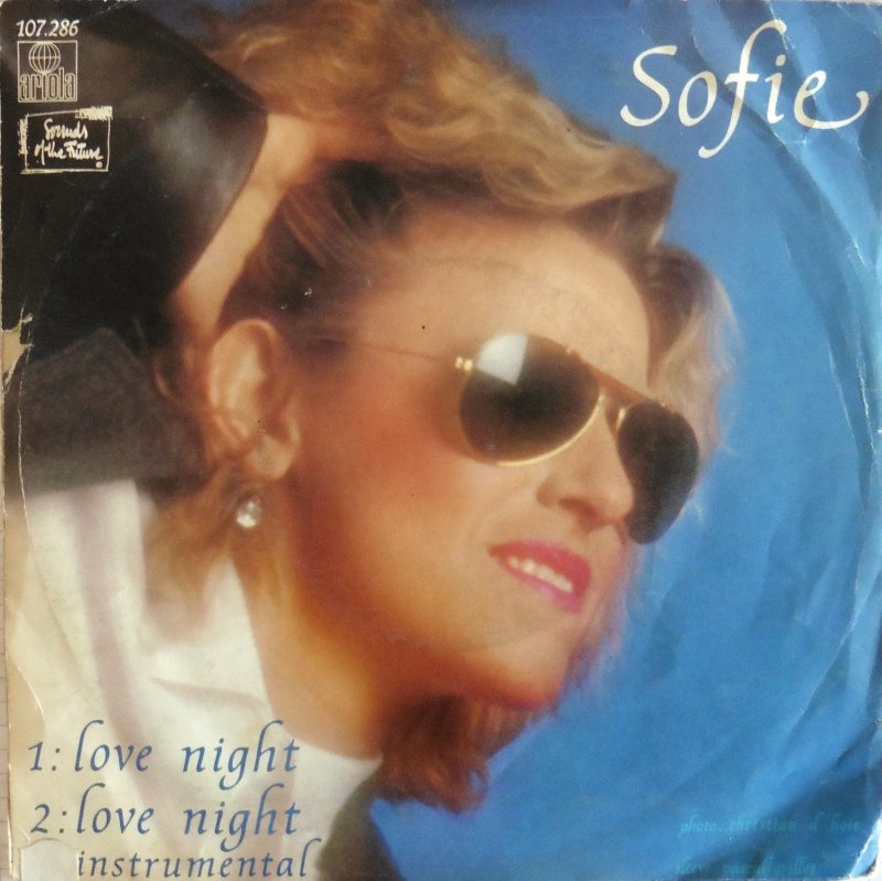 Sofie - Love Night Vinyl Singles Vinyl Very Good (VG) <br> Hoes Good Plus (G+)