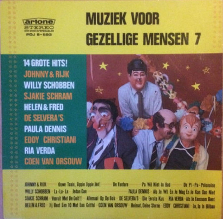 Various - Muziek Voor Gezellige Mensen 7 (LP) Vinyl LP Vinyl Very Good (VG) <br> Hoes Good Plus (G+)