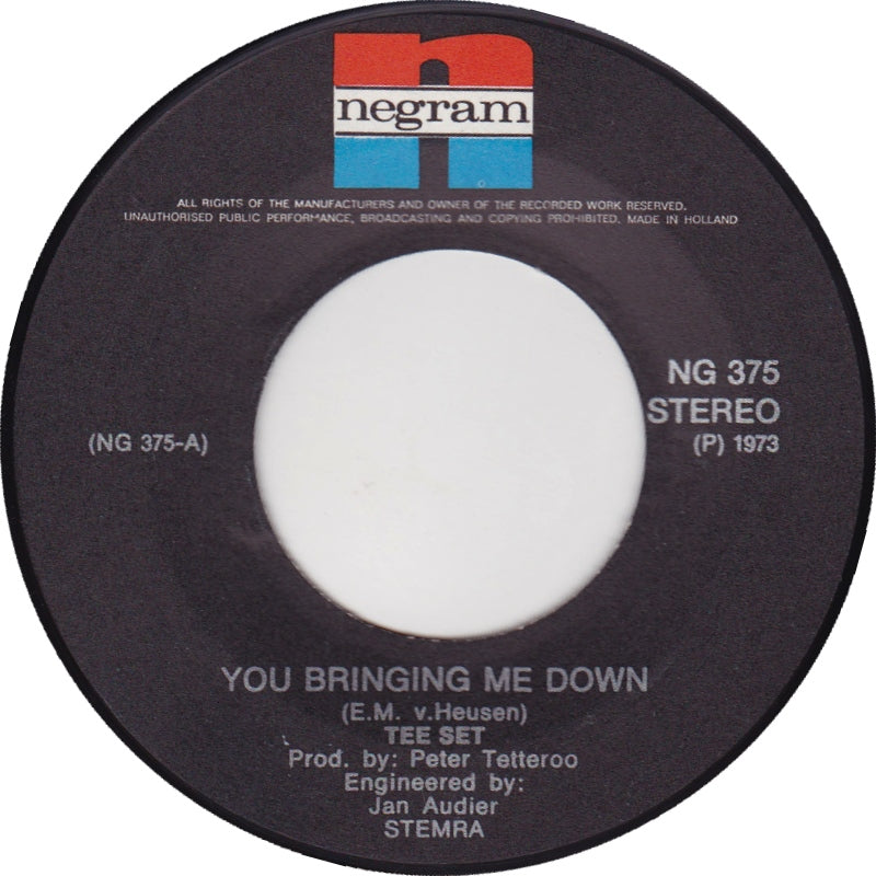 Tee-Set - You Bringing Me Down Vinyl Singles