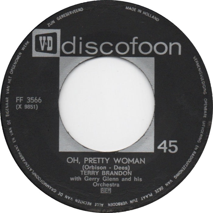 Terry Brandon - Oh, Pretty Woman / Joan Baxter - The Wedding (La Novia) Vinyl Singles