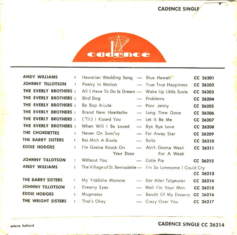 Barry Sisters - My Yiddishe Momme Vinyl Singles Vinyl Very Good (VG) <br> Hoes Good Plus (G+)