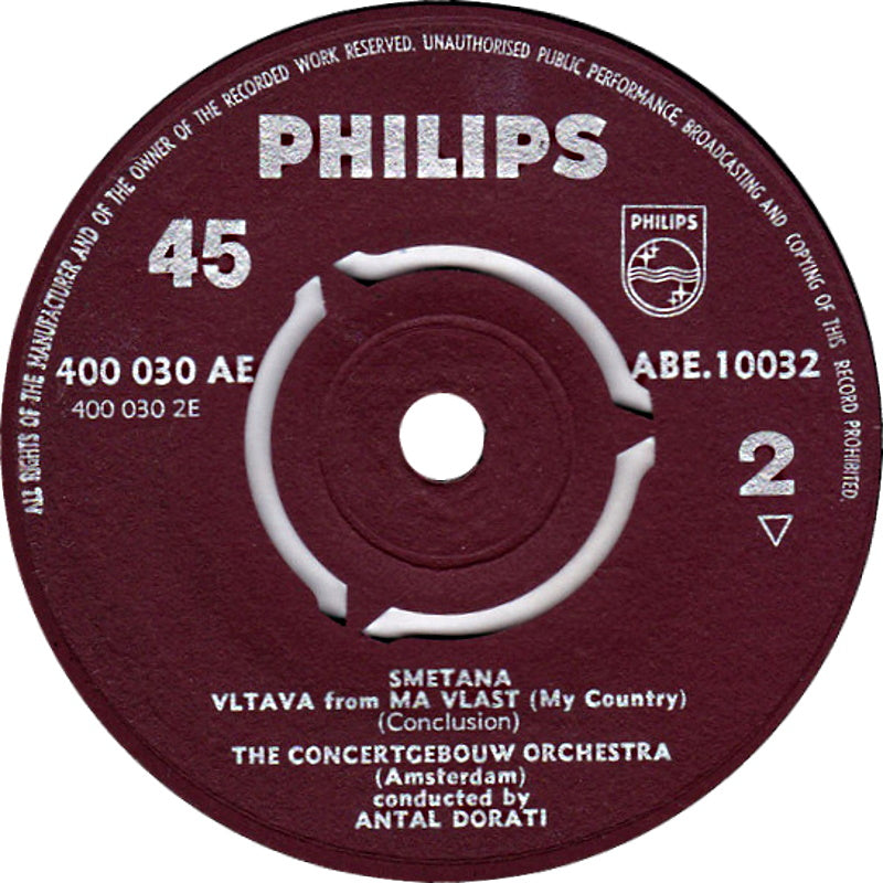 Concertgebouw Orchestra, Amsterdam Conducted - Vltava From Ma Vlast Vinyl Singles