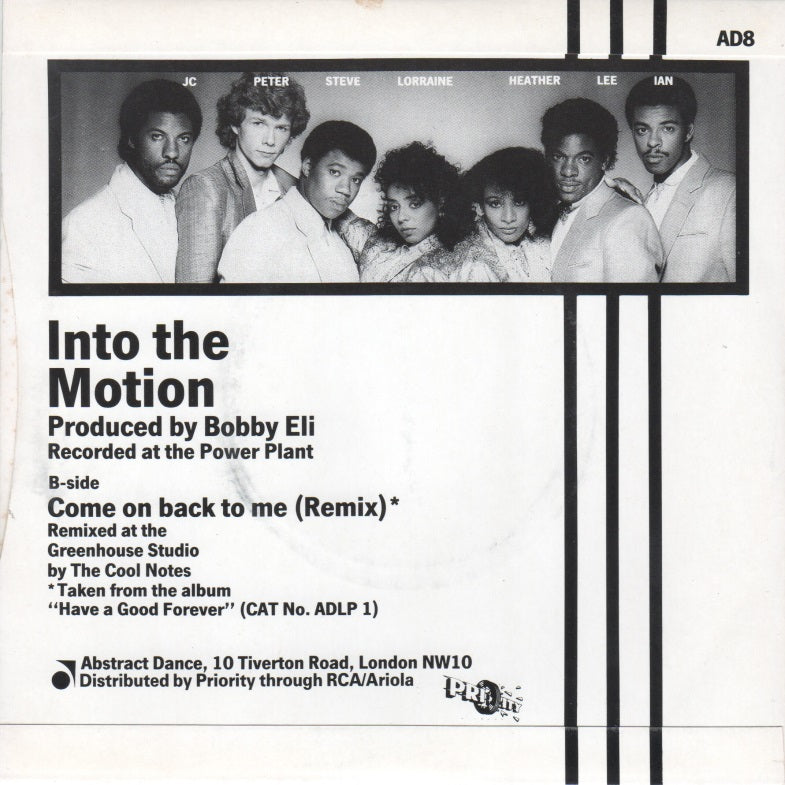 Cool Notes - Into The Motion Vinyl Singles Vinyl Very Good (VG) <br> Hoes Good Plus (G+)
