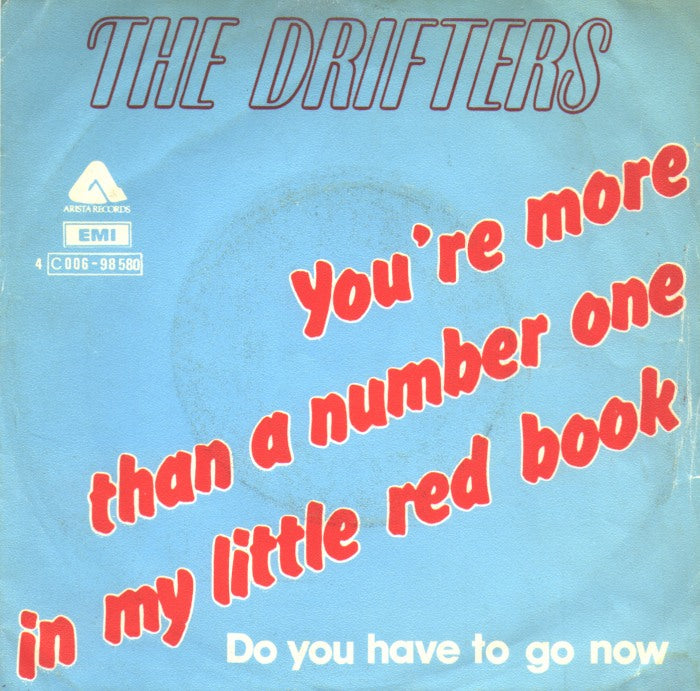 Drifters - You're More Than A Number In My Little Red Book Vinyl Singles Vinyl Very Good (VG) <br> Hoes Good Plus (G+)