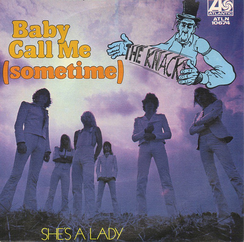 Knack - Baby Call Me Vinyl Singles Vinyl Very Good (VG) <br> Hoes Good Plus (G+)