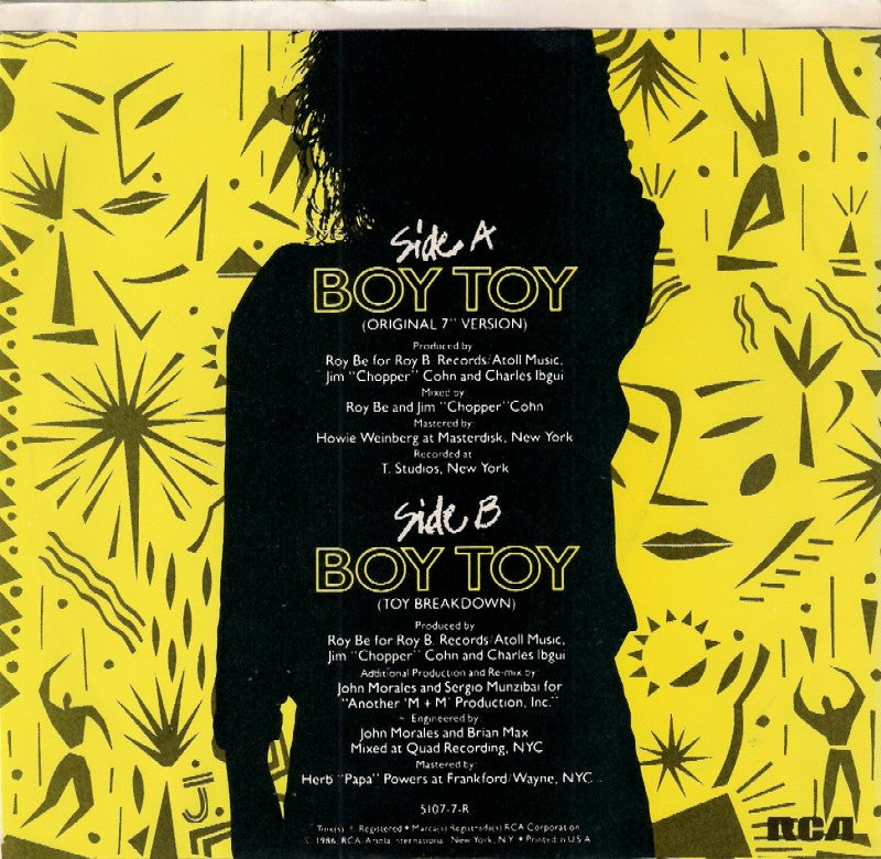 Tia - Boy Toy Vinyl Singles Vinyl Very Good (VG) <br> Hoes Good Plus (G+)