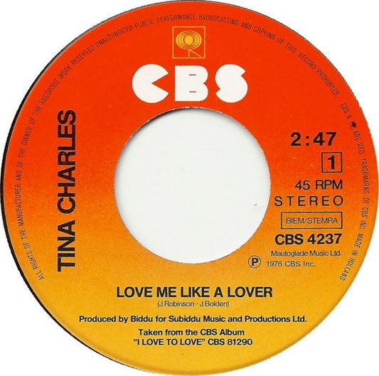 Tina Charles - Love Me Like A Lover