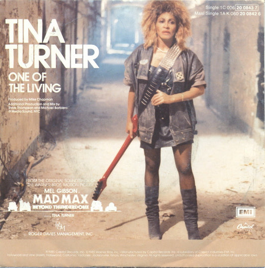 Tina Turner - One Of The Living 43445 Vinyl Singles Vinyl Zeer Goed / Hoesje Goed "VINYLSINGLES.NL"