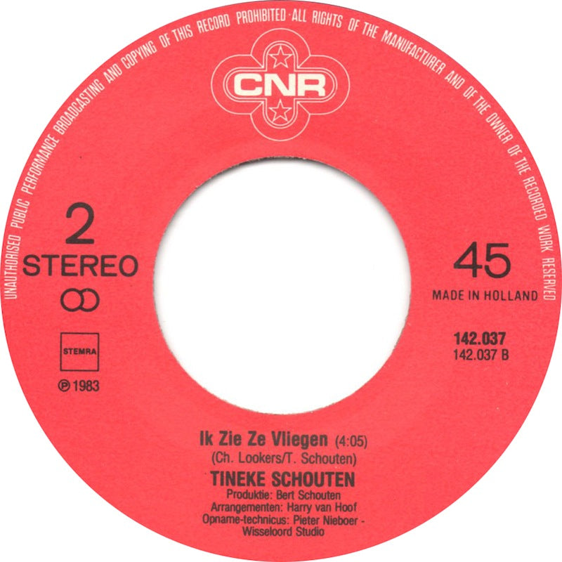 Tineke Schouten - Zwiet, Zwiet Honniebie 43386 Vinyl Singles Vinyl Very Good (VG) <br> Hoes Good Plus (G+)
